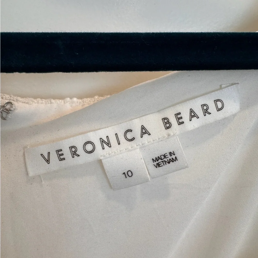 Veronica Beard White Long Sleeve Dress - Picture 3 of 4